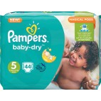 Pampers baby dry t5 2x44 couches