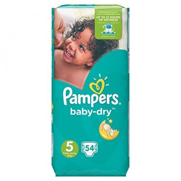 PAMPERS BABY DRY TAILLE 5 108 COUCHES (dest)