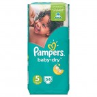PAMPERS BABY DRY TAILLE 5 108 COUCHES (dest)