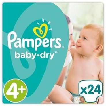 pampers baby dry t4+ lots4x24