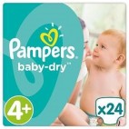 pampers baby dry t4+ lots4x24