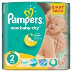 Pampers baby dry t2 x100 couches