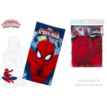 SERVIETTE DE PLAGE 70X140 - SPIDERMAN ( 6 PIECES)