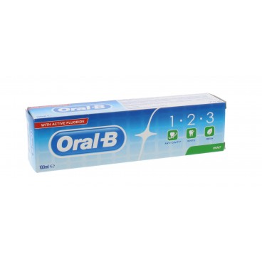 ORAL B 100ML DENTIFRICE 123 FRESH MINT 
