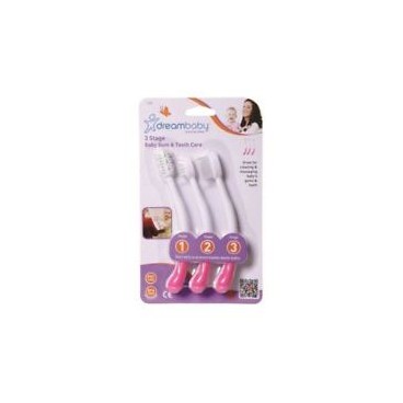 DREAMBABY BROSSE A DENT 3 STAGE PINK