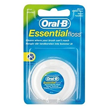ORAL B ESSENTIAL 50M FIL DENAIRE MINT WAXED