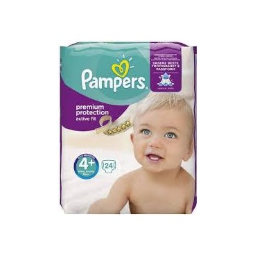 PAMPERS ACTIVE FIT PREMIUM PROTECTION T4+ *4X24 COUCHES
