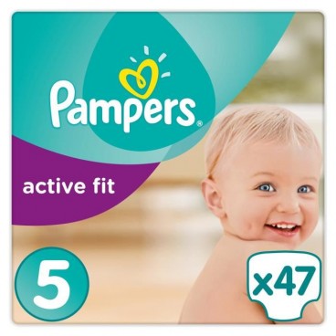 PAMPERS ACTIVE FIT T5*2X47 COUCHES