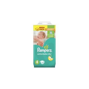 PAMPERS ACTIVE BABY DRY TAILLE 4 132 COUCHES