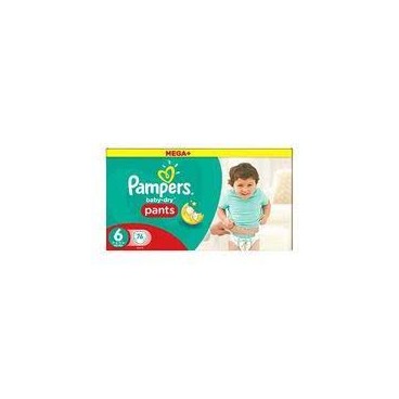 PAMPERS BABY DRY PANTS T6 X 76 COUCHES KLL 8001090706935