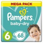 PAMPERS BABY DRY T6 2X68 KLL4015400834960