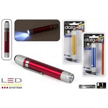 STYLO LAMPE LED ALUMINIUM - PILES INCL. ( 24 PIECES)