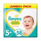 PAMPERS PREMIUM PROTECTION T5+ X 58 COUCHES
