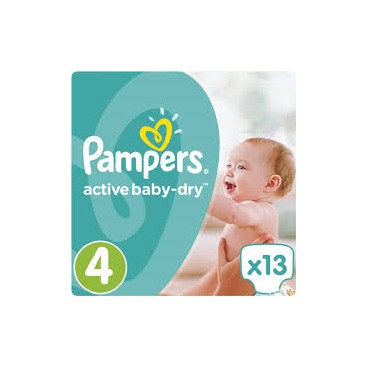 PAMPERS ACTIVE BABY DRY T4 8X13