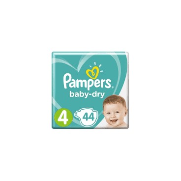 PAMPERS BABY DRY TAILLE 4 2X 44 COUCHES 