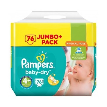 PAMPERS BAY DRY T4+X76 RU56