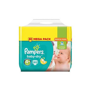 PAMPERS BABY DRY T4+ X80 RU52