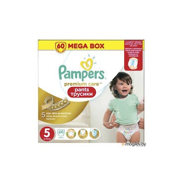 PAMPERS PREMIUM CARE PANTS T5 X 60 COUCHES CARTON  KLL 4015400772422