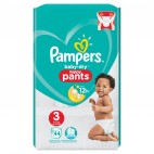 PAMPERS BABY DRY PANTS T3 2X44 COUCHES KLL 4015400749592