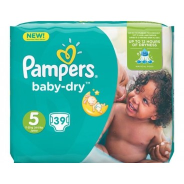 PAMPERS BABY DRY T5 (2x39) KLL 4015400834267