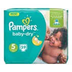 PAMPERS BABY DRY T5 (2x39) KLL 4015400834267