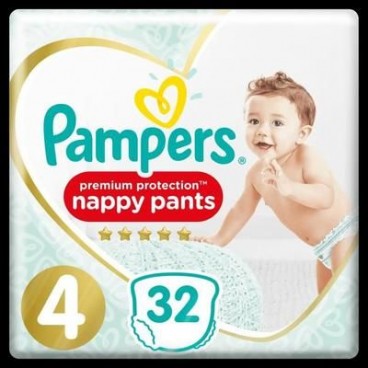 PAMPERS PREMIUM PROTECTION PANTS T4 3X32