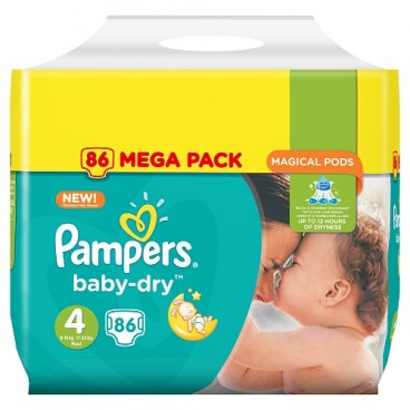 PAMPERS BABY DRY T4 X86