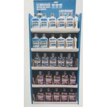DISPLAY LISTERINE 500ML RU184 (70 total care - 38 total care zero - 28 pro traitement sensitive - 48 soin blancheur) KLL 9007400