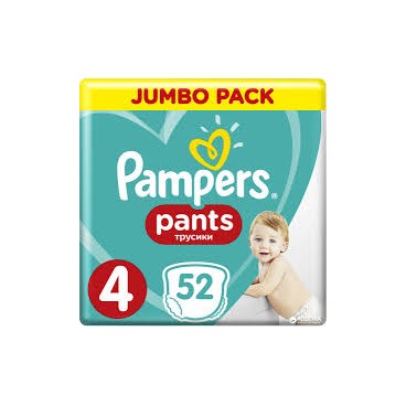 PAMPERS BABY DRY PANTS T4 2X52 KLL 4015400672838
