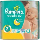 PAMPERS NEW BABY DRY T2 lot 6X27 4015400537380