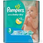 PAMPERS ACTIVE BABY DRY T3 LOT 8X22 KLL 4015400983828