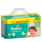 PAMPERS ACTIVE BABY DRY T4 PLUS X  96 COUCHES KLL 8001090459374