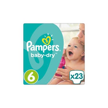 PAMPERS BABY DRY T6 LOT 4X23 KLL 4015400834793