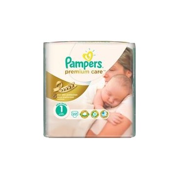 PAMPERS NEW BABY PREMIUM CARE T1 LOT 6X22 KLL 4015400687689