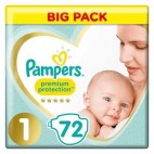 PAMPERS PREMIUM PROTECTION T1 LOT 2X72 KLL 08001090924797