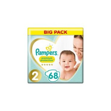 PAMPERS PREMIUM PROTECTION T2 LOT 2X68 KLL 8001090924810