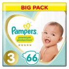 PAMPERS PREMIUM PROTECTION T3 LOT 2X66 KLL 8001090924834