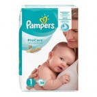 PAMPERS PRO CARE T1 LOT 4X38 KLL 8001090434906