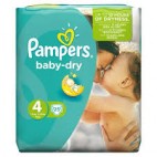 PAMPERS BABY DRY T4 LOT 4X25 KLL 4015400689256