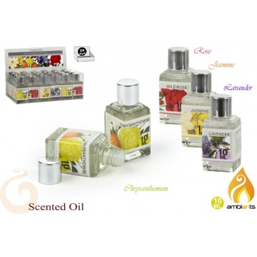 BOUTEILLE PARFUM POUR BRÛLEUR 10 ML - 4 ASS - DISPLAY 24 ( 48 PIECES)