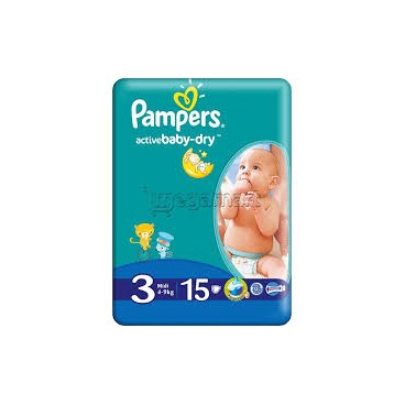 PAMPERS ACTIVE BABY DRY T3 LOT 8X15 KLL 8001090784278