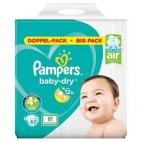 PAMPERS BABY DRY T4+ LOT 2X62 KLL 8001090918093