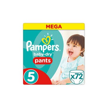 PAMPERS BABY DRY PANTS T5 X 72 KLL 8001090311696
