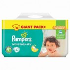 PAMPERS ACTIVE BABY DRY T4+ X 96(EN/PL/RO) KLL 8001090459374