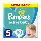 PAMPERS ACTIVE BABY T5 X 90 KLL (EN/PL/RO) 8001090951342