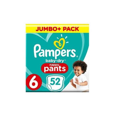 PAMPERS BABY DRY PANTS T6 2X52 KLL 8001841159577