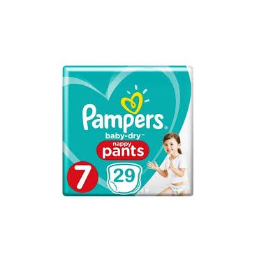 PAMPERS BABY DRY PANTS T7 LOT 3X29 KLL 8001841178578