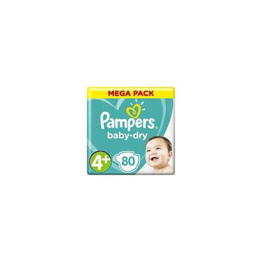PAMPERS BABY DRY T4+ X 80KLL 4015400834113