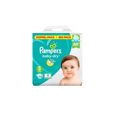 PAMPERS BABY DRY T5 2X60 KLL 8001090918123