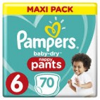 PAMPERS BABY DRY PANTS T6 X 70 CARTON KLL 8001090967930